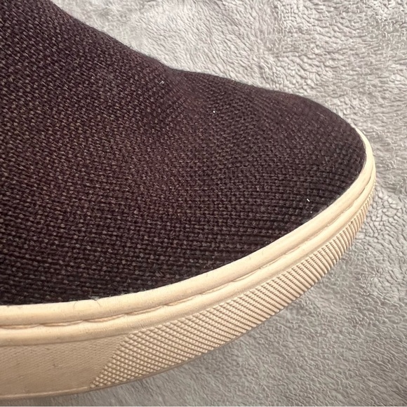 Rothy’s The Chelsea Recycled Knit High Top Boot Black Red Tab Allbirds Insole - Picture 7 of 14